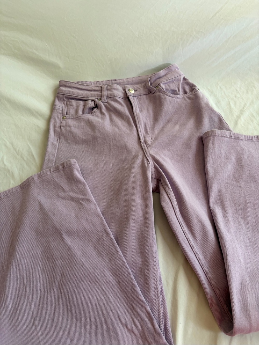 Divided Lavender Wide-Leg Pants